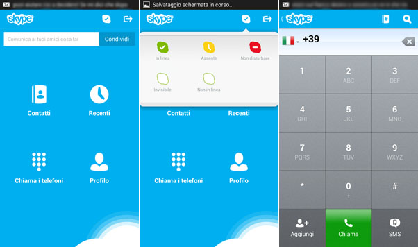 Immagine dell$0027applicazione Skype per Android