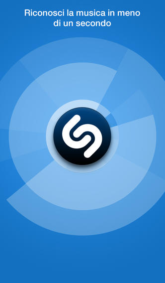 Immagine dell'applicazione Shazam per iPhone