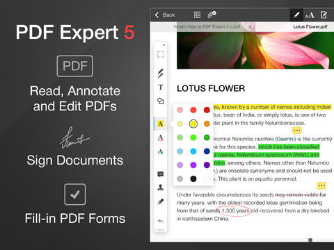 Immagine dell'applicazione PDF Expert 5 per iPad