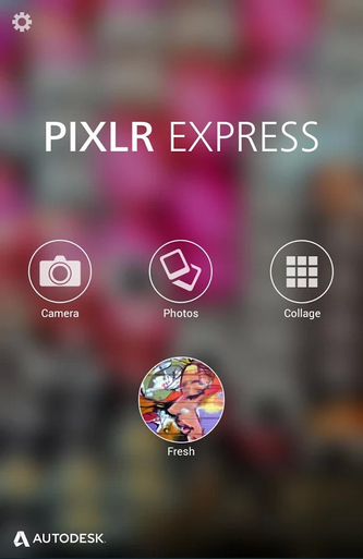 Schermata dell$0027applicazione Pixlr Express per Android