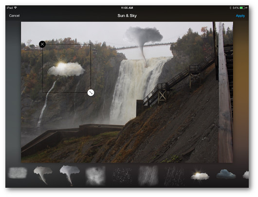 Schermata dell$0027applicazione Aviary per iPad