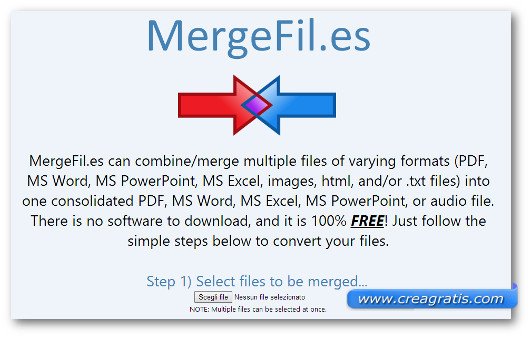 Immagine del sito MergeFile.es