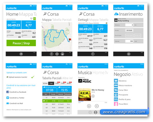 applicazioni allenamento bicicletta windows phone