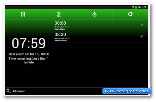 Schermata dell$0027applicazione Alarm Clock Xtreme per Android