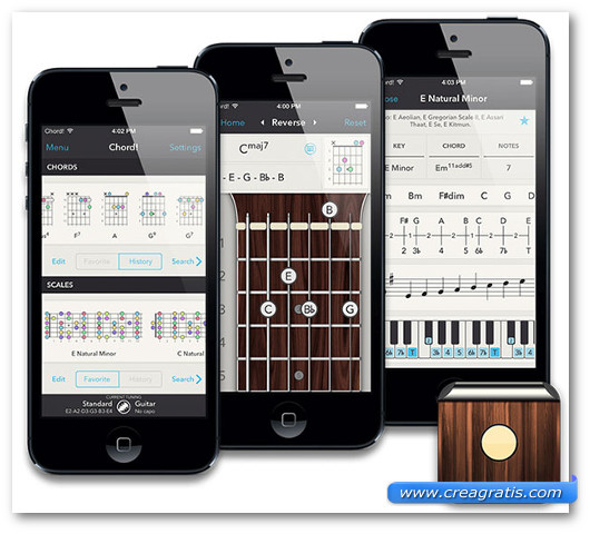 Schermate dell$0027applicazione Chord! per iPhone e iPad