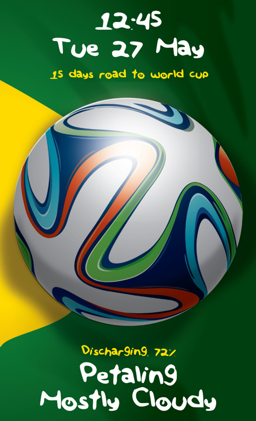 Schermata del tema World Cup Brazil per Android