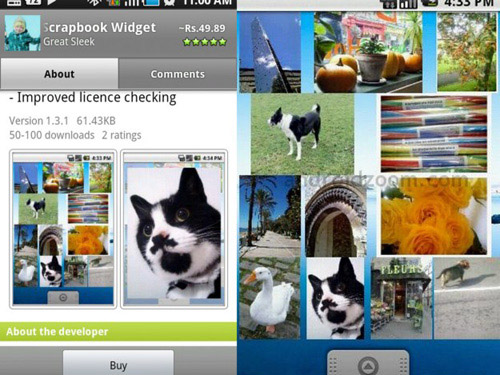 Schermate dell'app Photo Scrapbook per Android