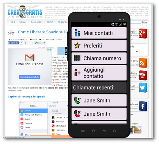 Schermata del launcher Big Launcher per Android