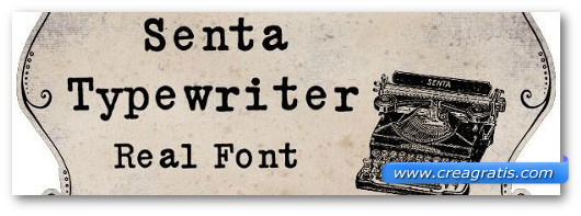 Immagine del font Senta Schreibmaschine Font