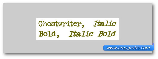 Immagine del font Ghostwriter Font