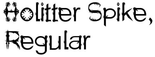 11-font-horror-Holitter-Spike