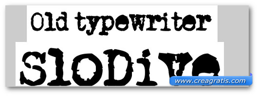 Immagine del font Old Typewriter Font