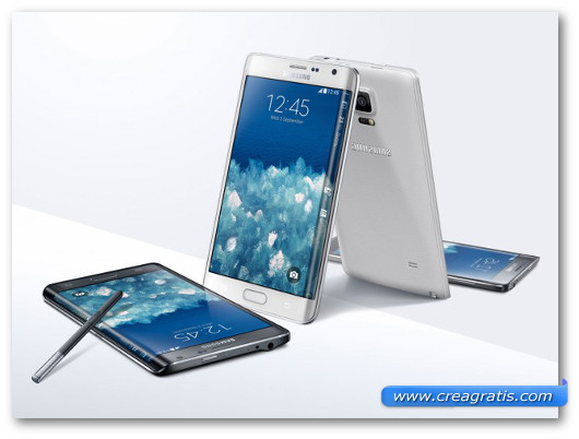 Immagine degli smartphone Samsung Galaxy Note Edge e Samsung Galaxy Note 3