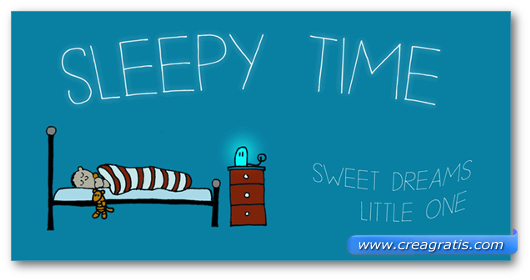 Esempio del font DK Sleepy Time