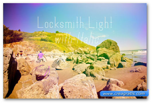 Esempio del font Locksmith Display