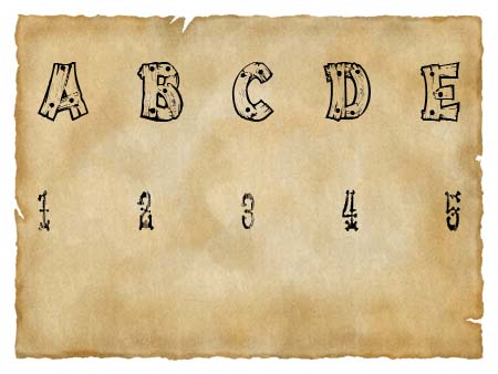 Immagine del font western Drift Type