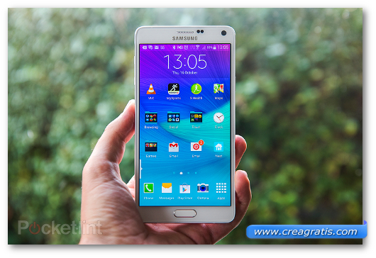 Immagine del phablet Samsung Galaxy Note 4