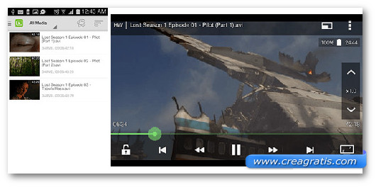 Immagine del video player DicePlayer per Android