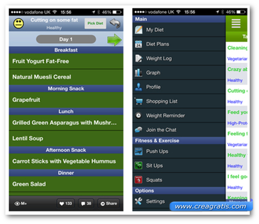 Schermate dell'app Diet Assistant - Weight Loss