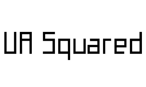 Anteprima del font UA Squared