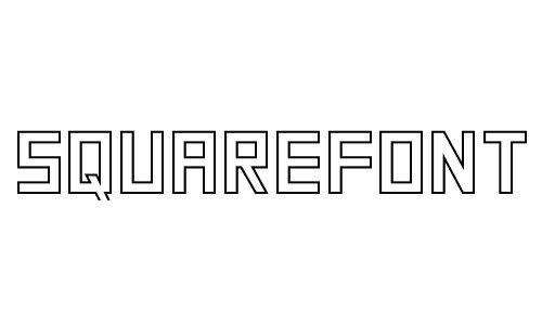 Anteprima del font SquareFont