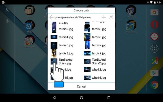 Scelta dell$0027immagine da usare come sfondo su Android