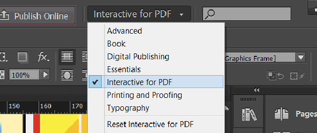 Selezione delle voce PDF Interattivi