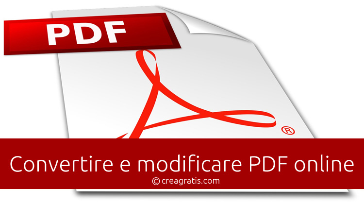 Convertire e modificare PDF online