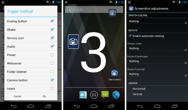 Schermate dell'app Screenshot Ultimate per Android