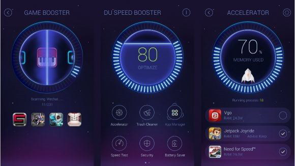 Schermate dell'app DU Speed Booster per Android