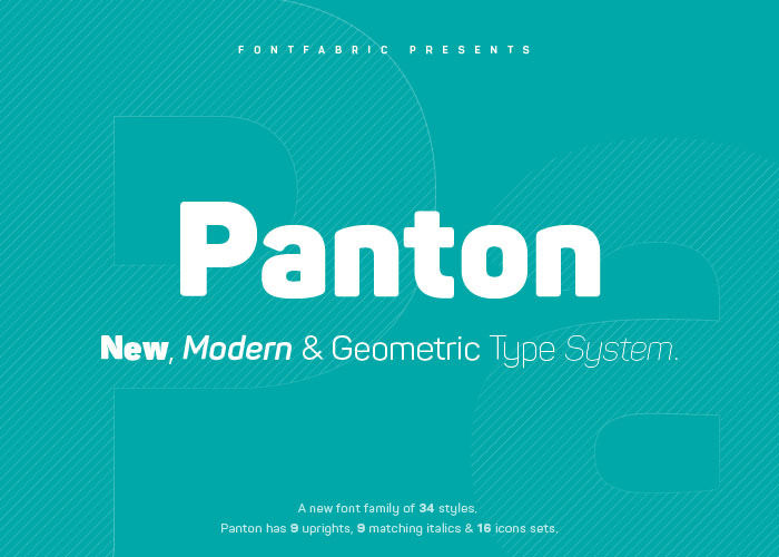 Anteprima del font Panton