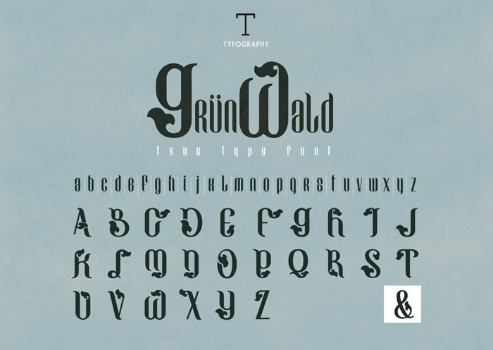 Anteprima del font Grunwald