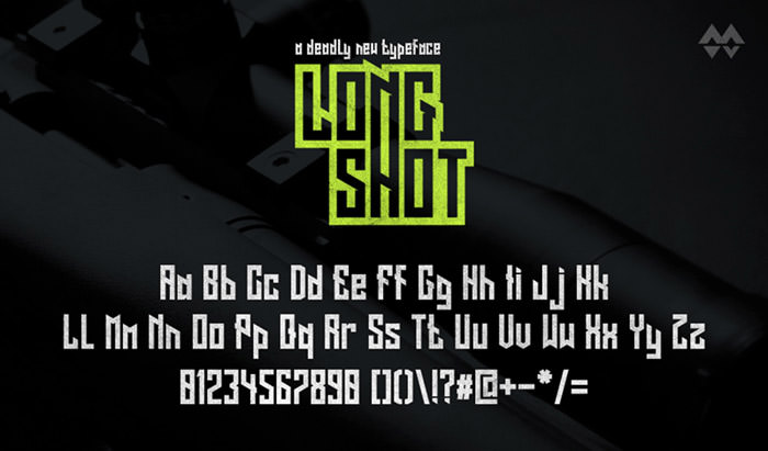 Anteprima del font Long Shot