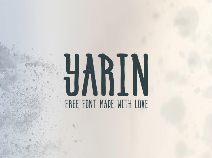 Anteprima del font Yarin