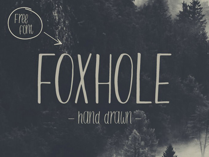 Anteprima del font Foxhole