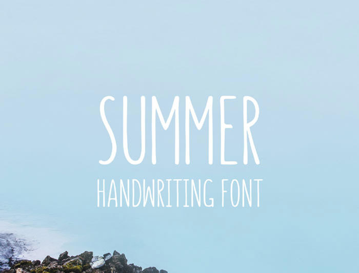 Anteprima del font Summer