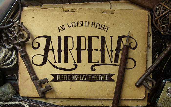 Anteprima del font AXR Airpena