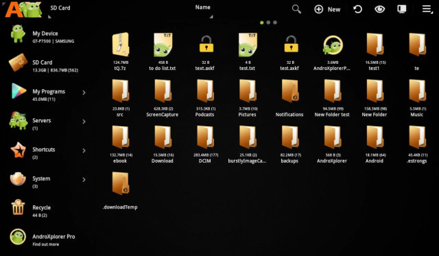 Immagine dell$0027app AndroXplorer File Manager per Android