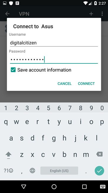 Connettersi ad una rete VPN su Android - Connettersi