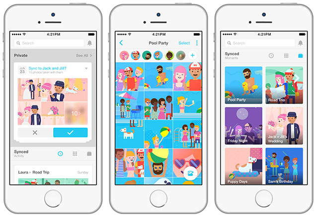 Gestire foto su Android e iOS con Moments