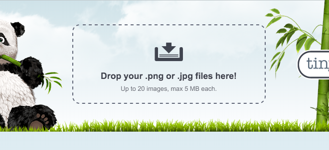 Ridurre le dimensioni delle immagini con TinyPNG