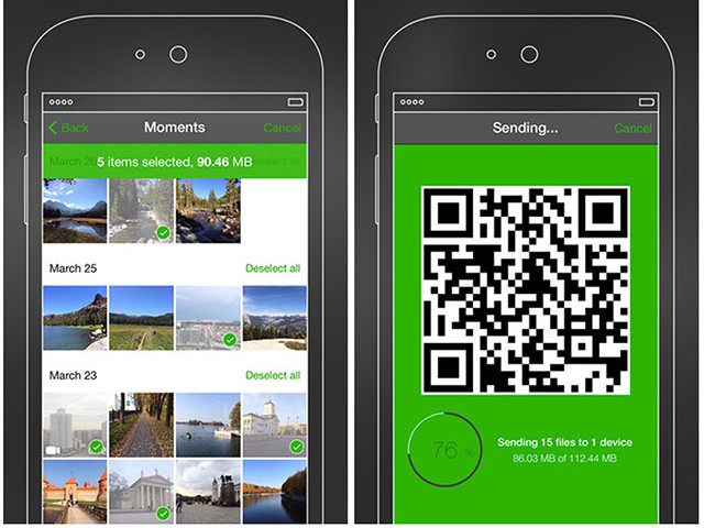 Передача файлов между устройствами Android с помощью BitTorrent Shoot