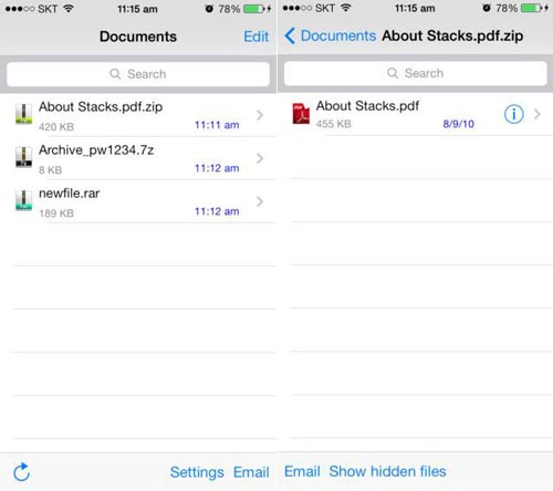 Aprire file ZIP e RAR su iPhone e iPad con Zip Browser