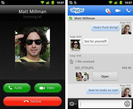 Совершайте видеозвонки на Android и iOS с помощью Skype