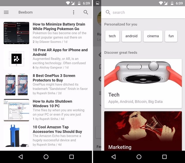 Le Migliori 5 App RSS Reader per Android - Feedly