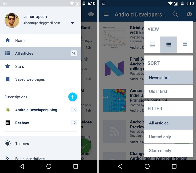 Le Migliori 5 App RSS Reader per Android - Inoreader