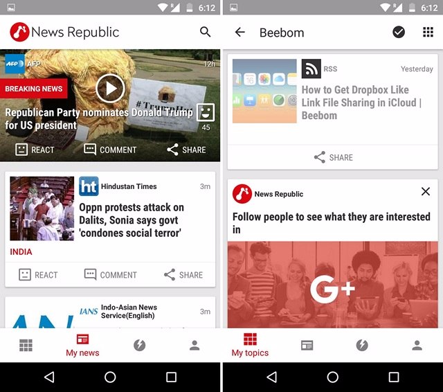 Le Migliori 5 App RSS Reader per Android - News Republic