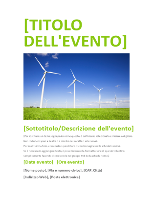 Modello n.5 di Volantini Pubblicitari in Word e PowerPoint