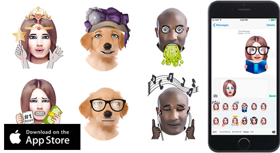 App Gratis per Trasformare i Selfie in Emojis, Adesivi e Musica - Emojiface