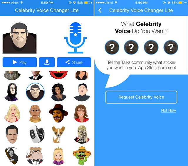 App per Cambiare Voce per Android e iOS - Celebrity Voice Changer